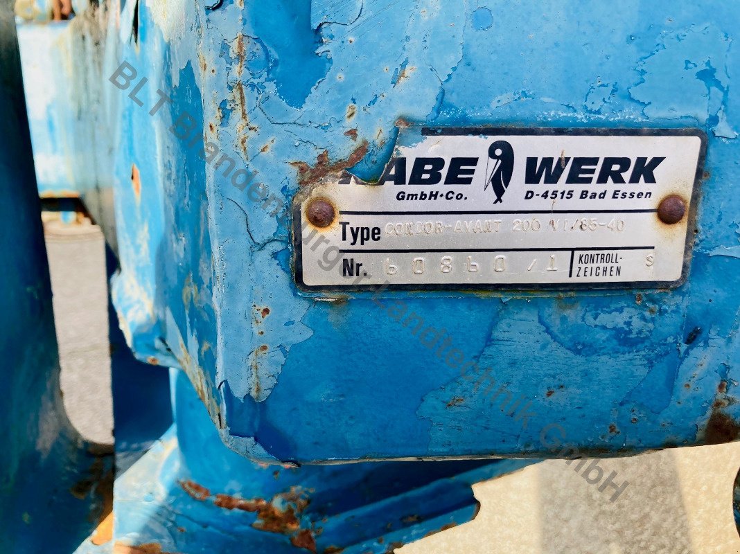 Pflug Türe ait Rabe Condor-Avant 200 VI/ 85-40, Gebrauchtmaschine içinde Heiligengrabe OT Liebenthal (resim 8)