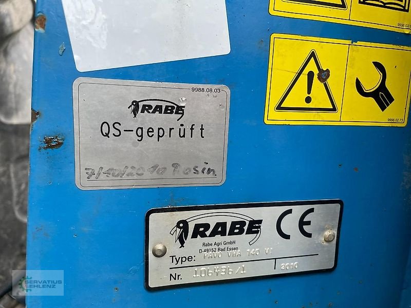 Pflug Türe ait Rabe PAVO VHA 140 VI mit 6 Körperpaaren Vario   auch onland möglich, Gebrauchtmaschine içinde Rittersdorf (resim 3)