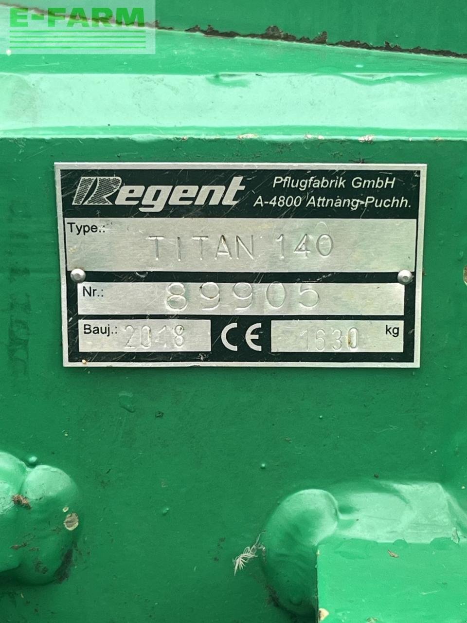 Pflug του τύπου Regent titan 140, Gebrauchtmaschine σε LENZING (Φωτογραφία 5)