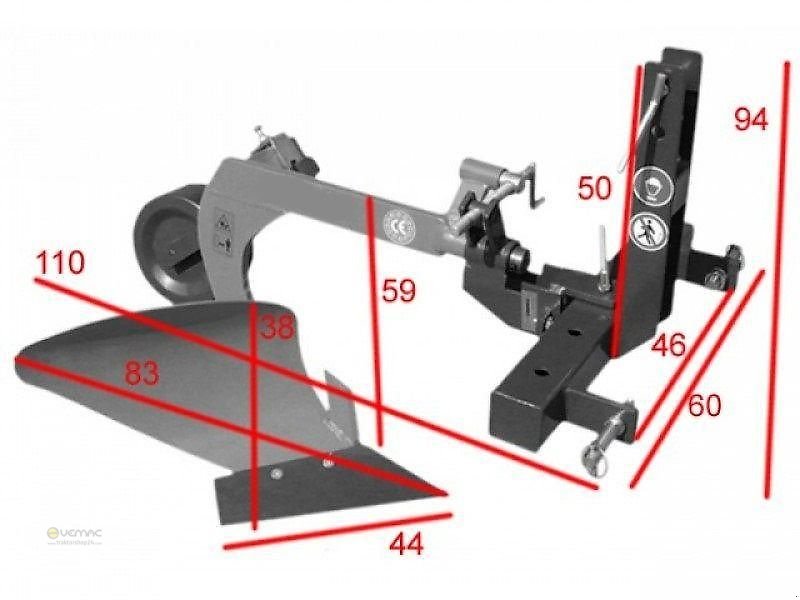 Pflug of the type Vemac Einschar Pflug EP20 Einscharpflug Beetpflug Traktor Schlepper NEU, Neumaschine in Sülzetal OT Osterweddingen (Picture 1)