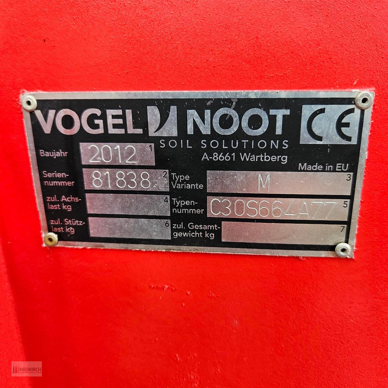 Pflug типа Vogel & Noot M, Gebrauchtmaschine в Delbrück-Westenholz (Фотография 4)