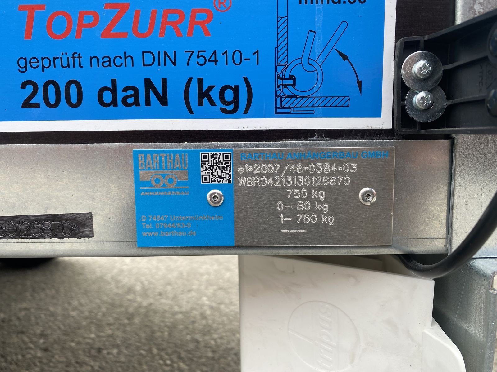 PKW-Anhänger typu Barthau KH751, Neumaschine w Ried im Oberinntal (Zdjęcie 6)