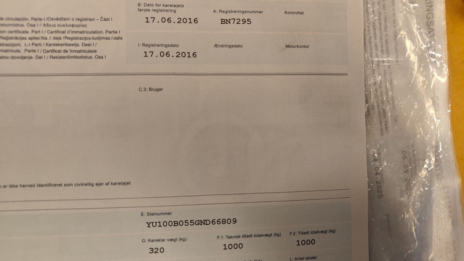 PKW-Anhänger Türe ait Brenderup B05 med lukket presenning, Gebrauchtmaschine içinde Lemvig (resim 7)