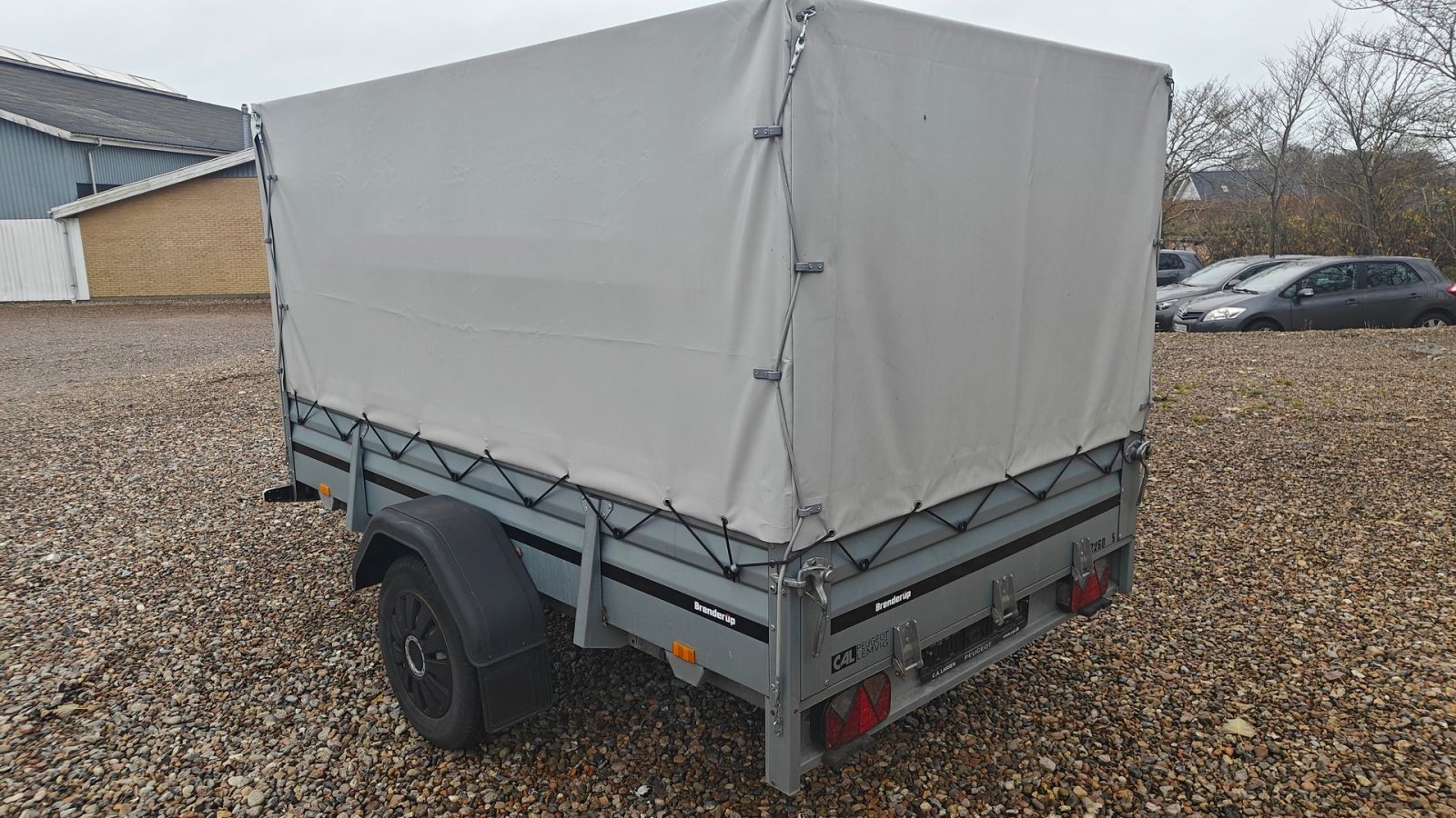 PKW-Anhänger Türe ait Brenderup B05 med lukket presenning, Gebrauchtmaschine içinde Lemvig (resim 4)