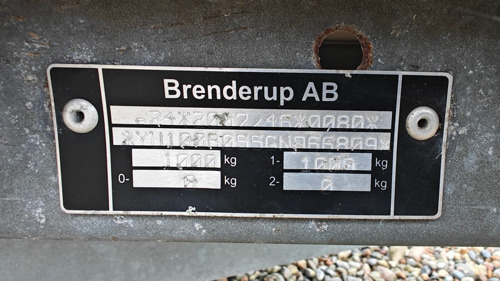PKW-Anhänger Türe ait Brenderup B05 med lukket presenning, Gebrauchtmaschine içinde Lemvig (resim 6)