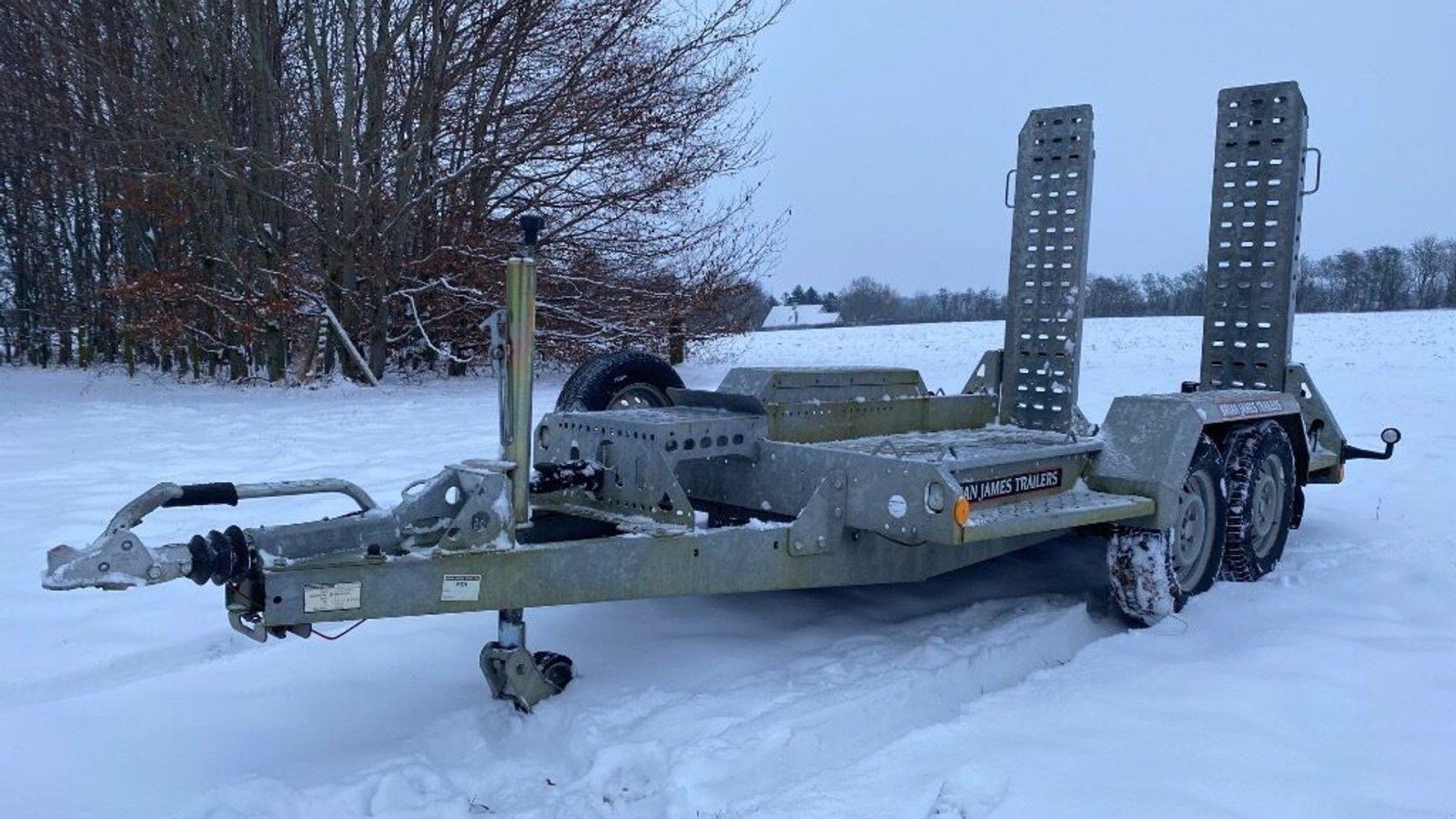 PKW-Anhänger от тип Brian James Digger Plant Maskintrailer, Gebrauchtmaschine в Rødovre (Снимка 1)