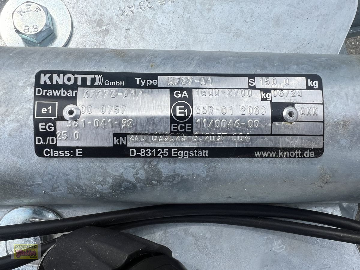 PKW-Anhänger des Typs Eduard EDUARD 3118-GDR,  2700 kg GG, Neumaschine in Kötschach (Bild 9)