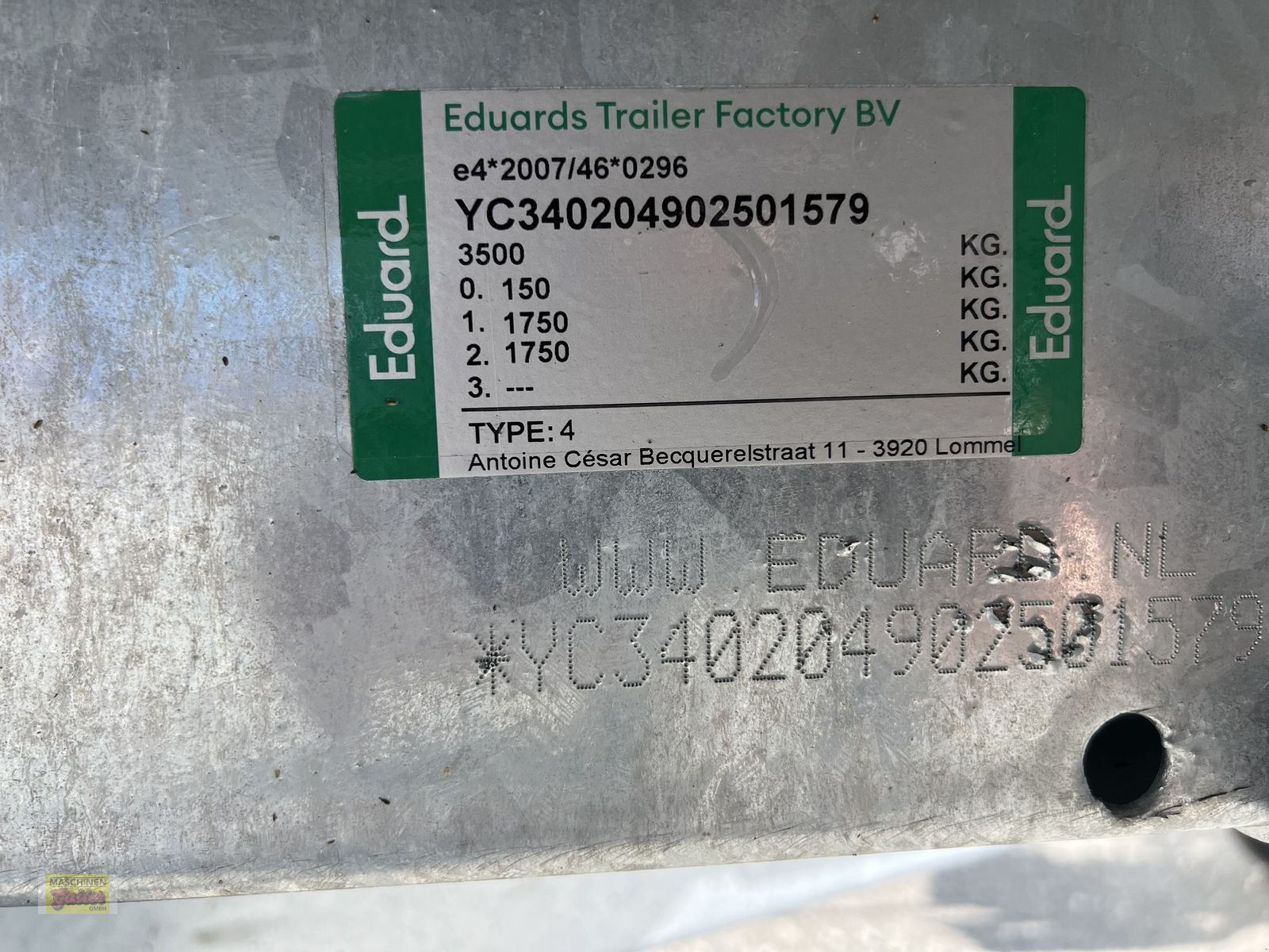 PKW-Anhänger des Typs Eduard Eduard EDUARD 4020-GDR, 3500 kg GG, Rampen, Neumaschine in Kötschach (Bild 10)