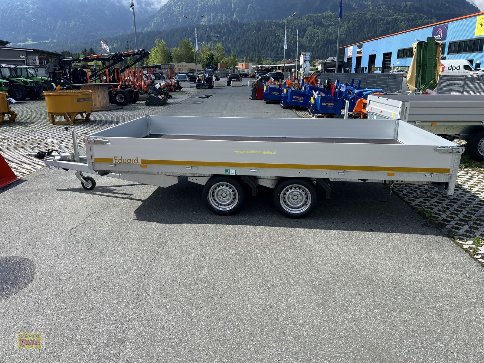 PKW-Anhänger des Typs Eduard Eduard EDUARD 4020-GDR, 3500 kg GG, Rampen, Neumaschine in Kötschach (Bild 3)