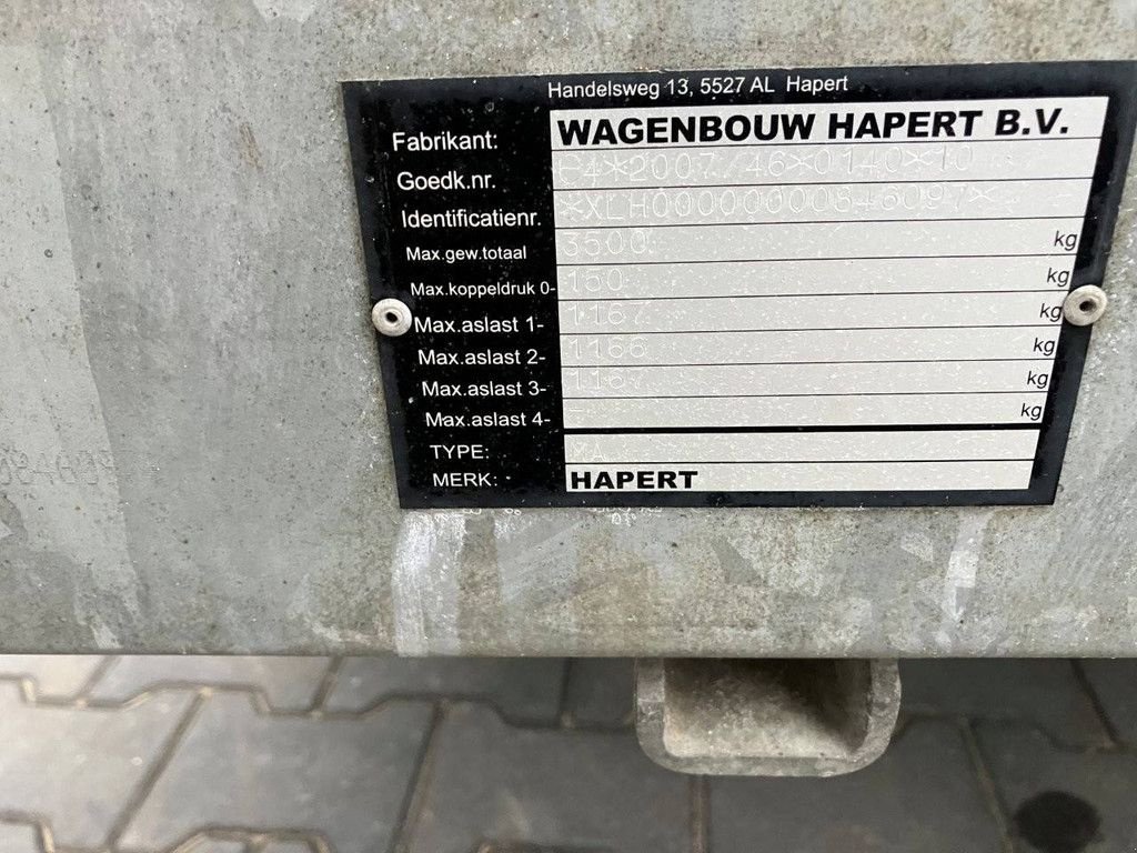 PKW-Anhänger typu Hapert MA, Gebrauchtmaschine v Antwerpen (Obrázek 9)