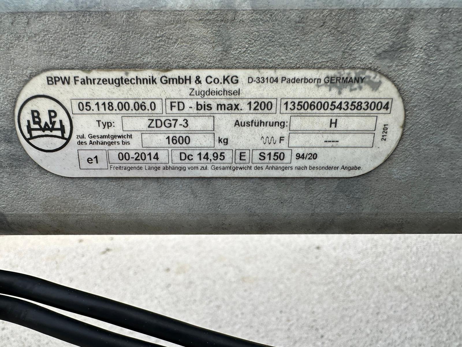 PKW-Anhänger des Typs Hirth Tieflader abgelastet auf 750kg, Gebrauchtmaschine in Willstätt (Bild 4)