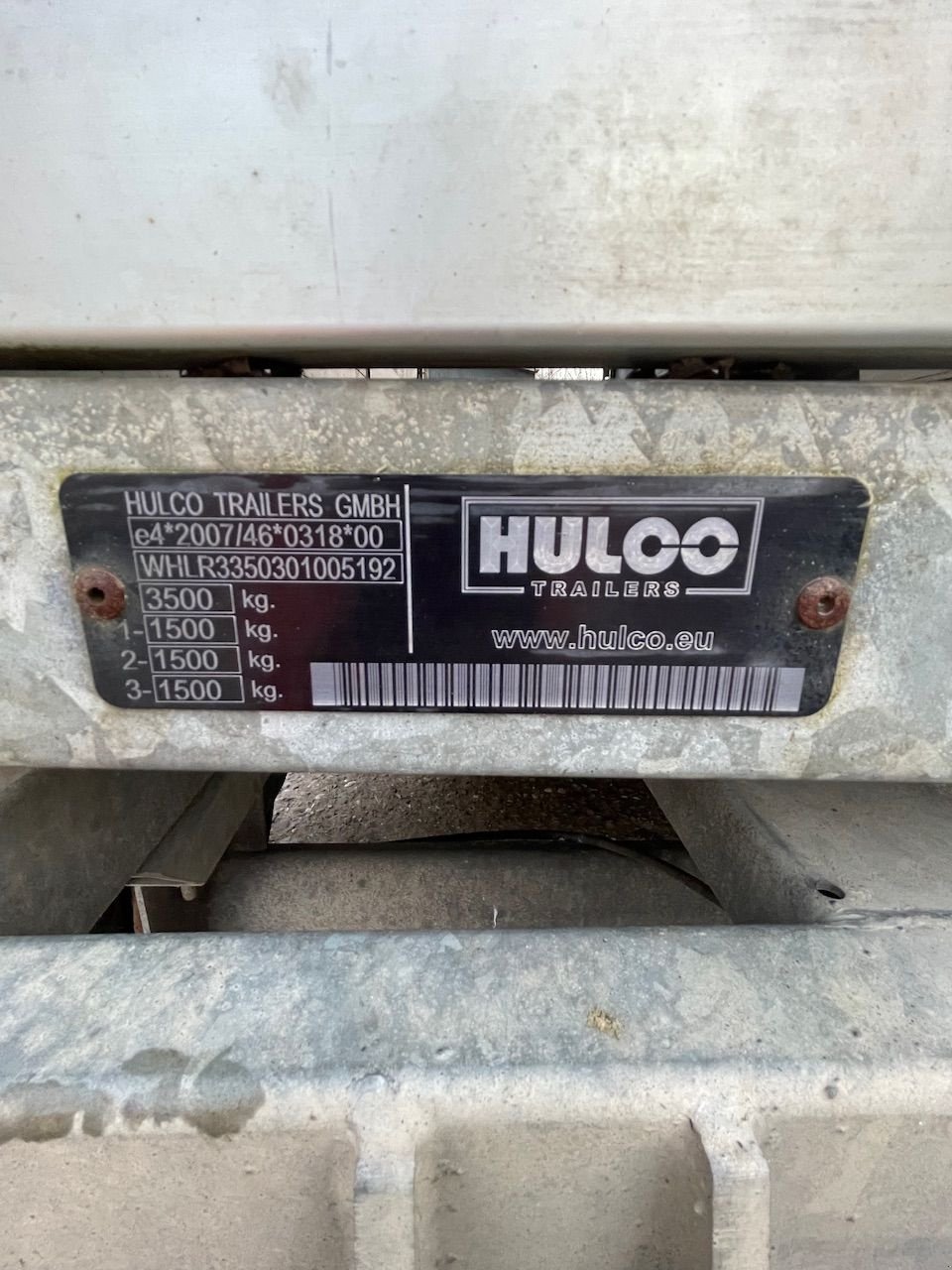 PKW-Anhänger typu Hulco rota 3 611 x 203, Gebrauchtmaschine v Herwijnen (Obrázek 5)