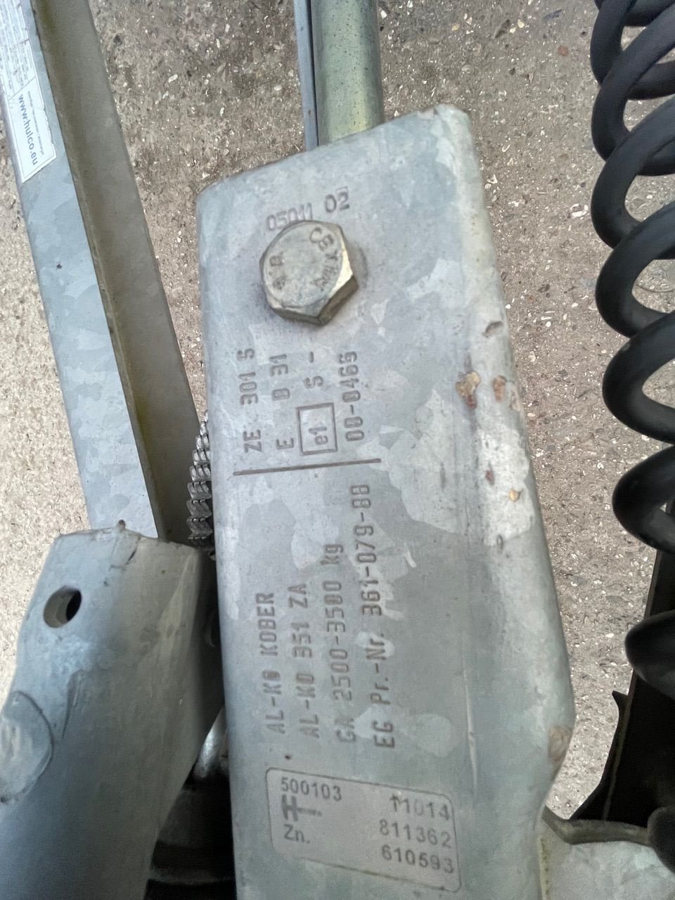 PKW-Anhänger typu Hulco rota 3 611 x 203, Gebrauchtmaschine v Herwijnen (Obrázek 4)