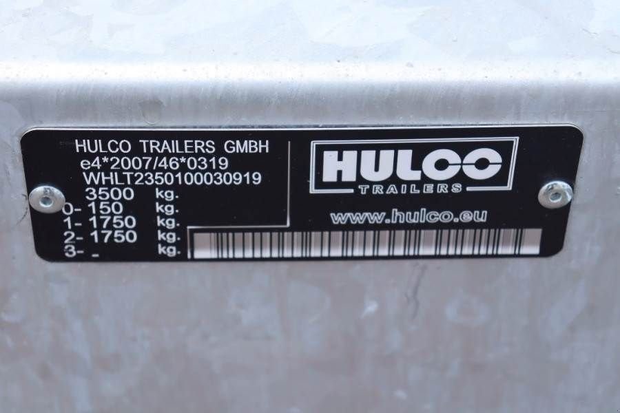 PKW-Anhänger Türe ait Hulco Terrax-2 3500kg 2 Axel Trailer, 2.770 kg Capacity,, Gebrauchtmaschine içinde Groenlo (resim 8)