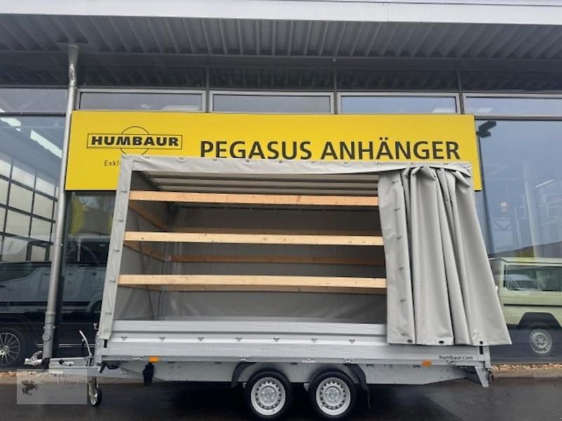 PKW-Anhänger Türe ait Humbaur HN 354121 Tandem 3,5t Kastenanhänger NEU Schiebeplane, Neumaschine içinde Gevelsberg