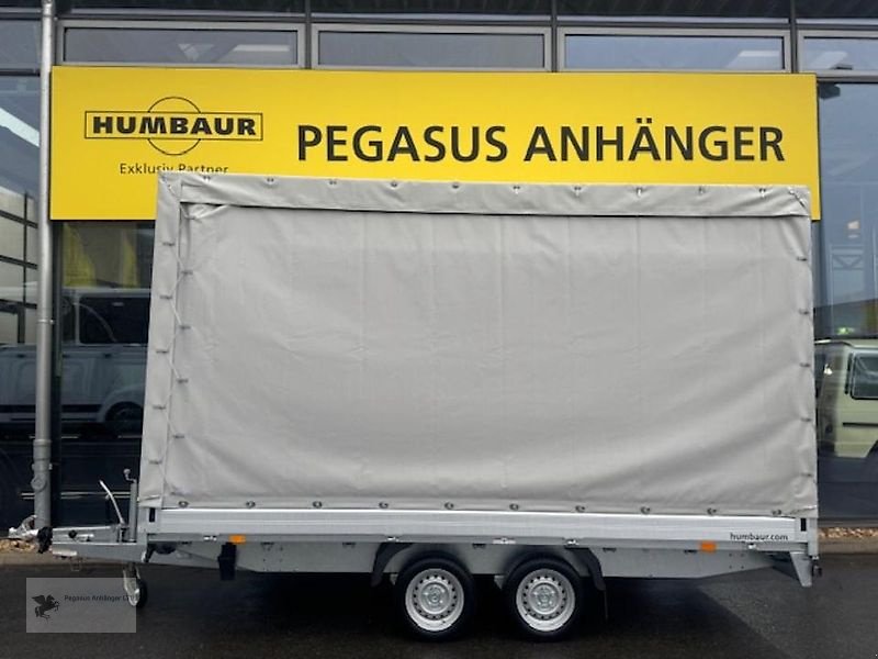 PKW-Anhänger Türe ait Humbaur HN 354121 Tandem 3,5t Kastenanhänger NEU Schiebeplane, Neumaschine içinde Gevelsberg (resim 2)