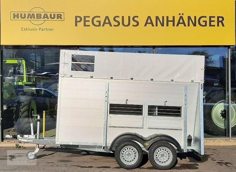 PKW-Anhänger от тип Humbaur HTV 243016 AG Viehanhänger ALU 2,4to, Neumaschine в Gevelsberg (Снимка 3)