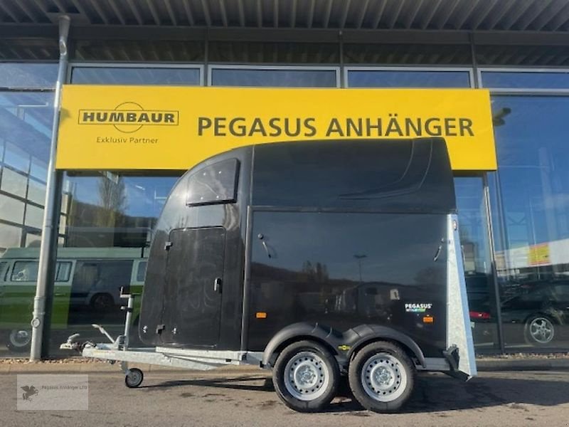 PKW-Anhänger Türe ait Humbaur Pegasus Style S 2,7t BLACK ED. 2 Pferdeanhänger NEU, Neumaschine içinde Gevelsberg (resim 1)