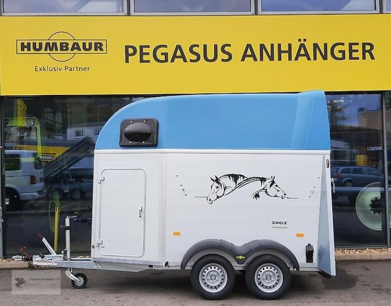 PKW-Anhänger Türe ait Humbaur Single Alu 1,5er Pferdeanhänger 1,6to gebr. Böckmann a.L, Gebrauchtmaschine içinde Gevelsberg (resim 3)