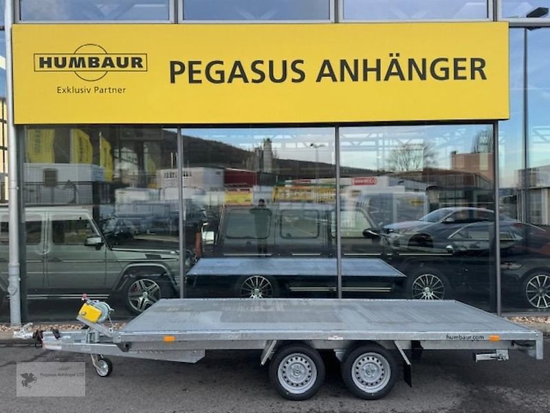 PKW-Anhänger Türe ait Humbaur Universal 3500 Alu Autotransporter neu 3,5t, Gebrauchtmaschine içinde Gevelsberg (resim 3)