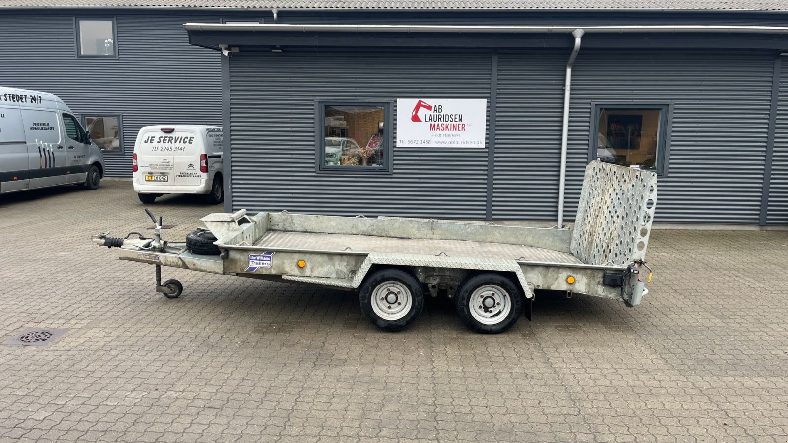 PKW-Anhänger des Typs Ifor Williams GH 126 3500kg maskintrailer skal ikke synes, Gebrauchtmaschine in Rønnede (Bild 1)