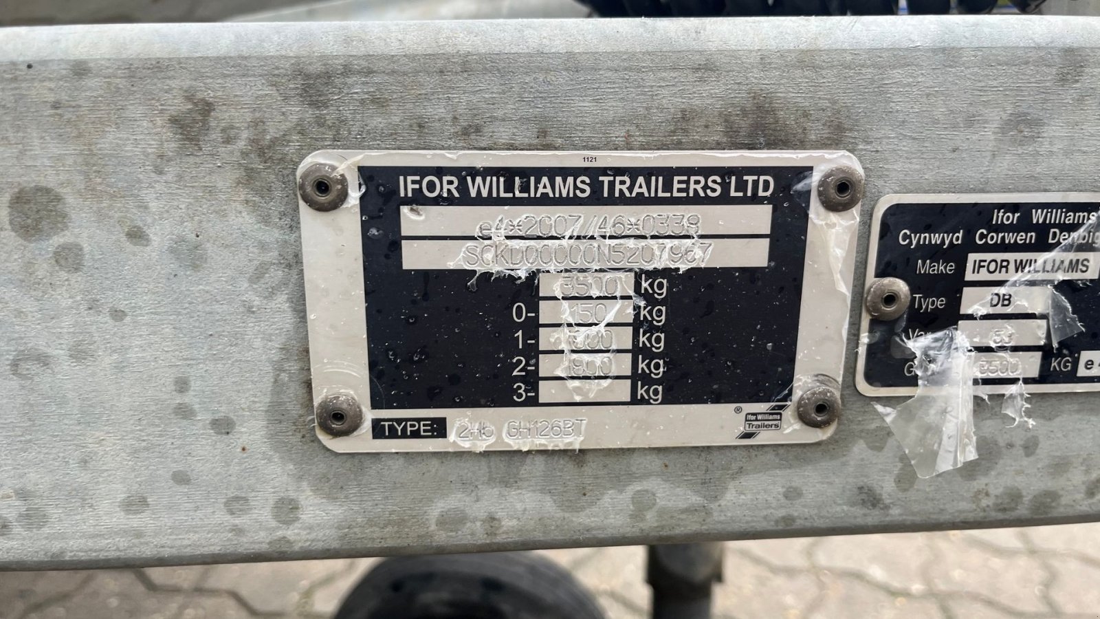 PKW-Anhänger des Typs Ifor Williams GH 126 3500kg maskintrailer skal ikke synes, Gebrauchtmaschine in Rønnede (Bild 10)