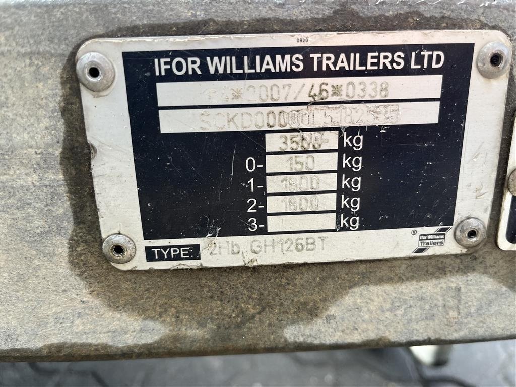 PKW-Anhänger des Typs Ifor Williams GH 126 Træbund skal ikke synes, Gebrauchtmaschine in Rønnede (Bild 8)
