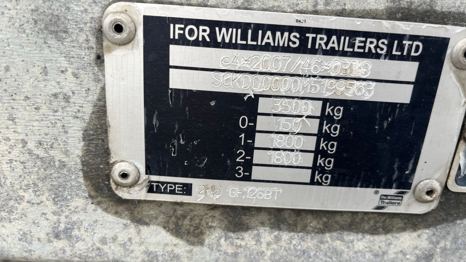 PKW-Anhänger typu Ifor Williams gh126bt Alubund, Led lys, skal ikke synes, Gebrauchtmaschine v Rønnede (Obrázek 9)