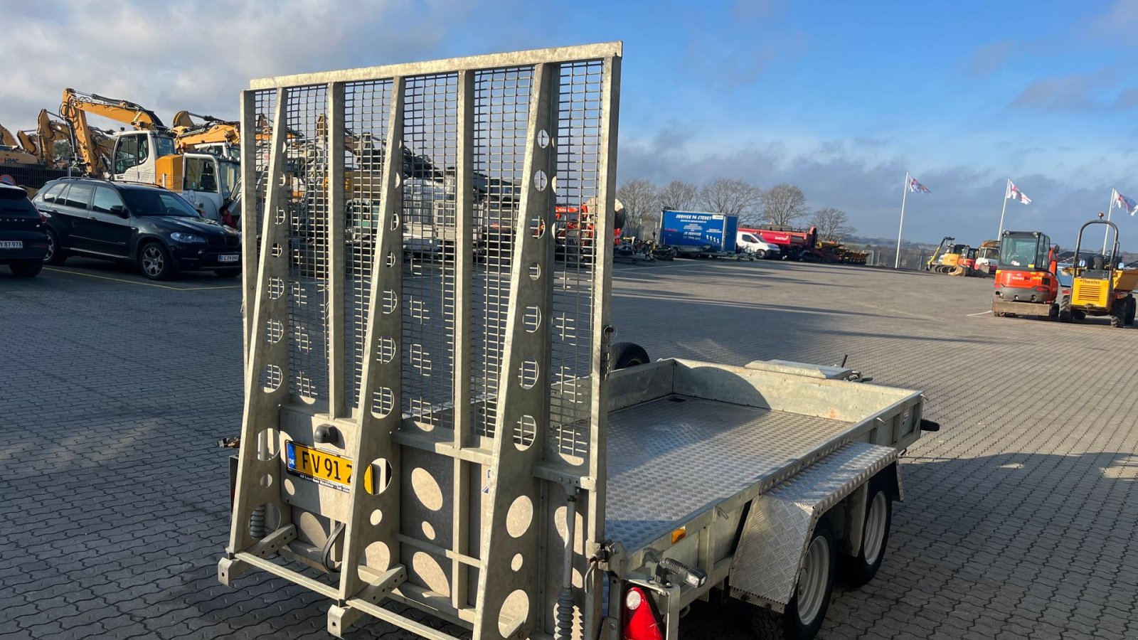 PKW-Anhänger tip Ifor Williams gp126 3500kg maskintrailer med lang/høj læsserampe, Gebrauchtmaschine in Rønnede (Poză 5)