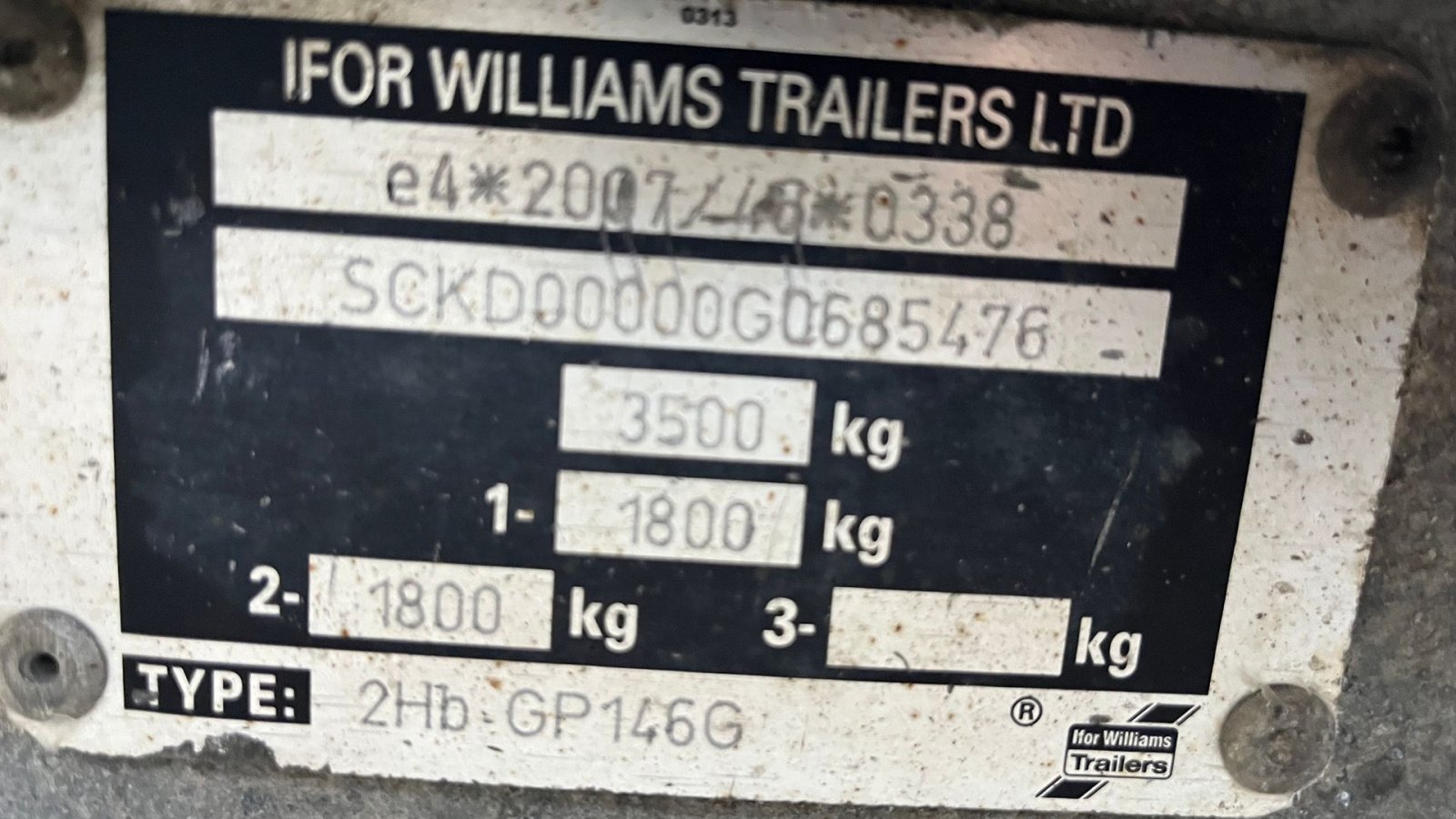 PKW-Anhänger от тип Ifor Williams gp146 lang maskintrailer med alubund, Gebrauchtmaschine в Rønnede (Снимка 11)