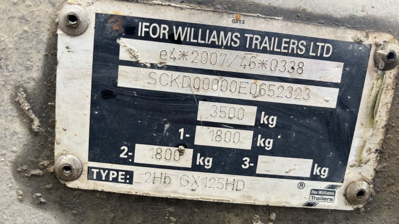 PKW-Anhänger des Typs Ifor Williams gx125 3500kg nysynet trailer, Gebrauchtmaschine in Rønnede (Bild 3)