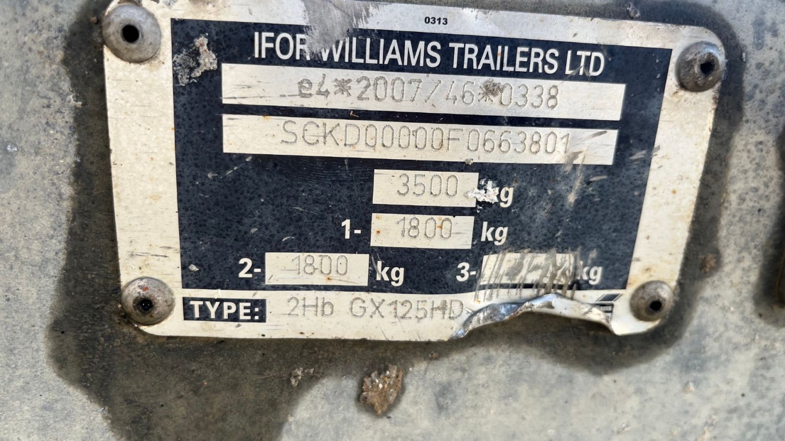 PKW-Anhänger typu Ifor Williams gx125 HD-R 3500kg maskintrailer Nysynet, Gebrauchtmaschine v Rønnede (Obrázek 12)