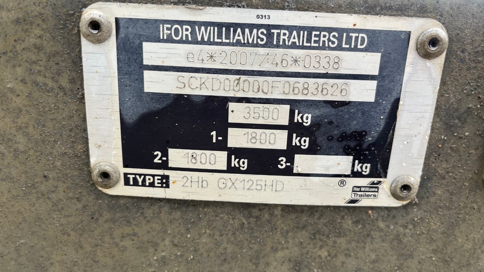 PKW-Anhänger Türe ait Ifor Williams gx125 HD-R Nysynet maskintrailer, Gebrauchtmaschine içinde Rønnede (resim 9)