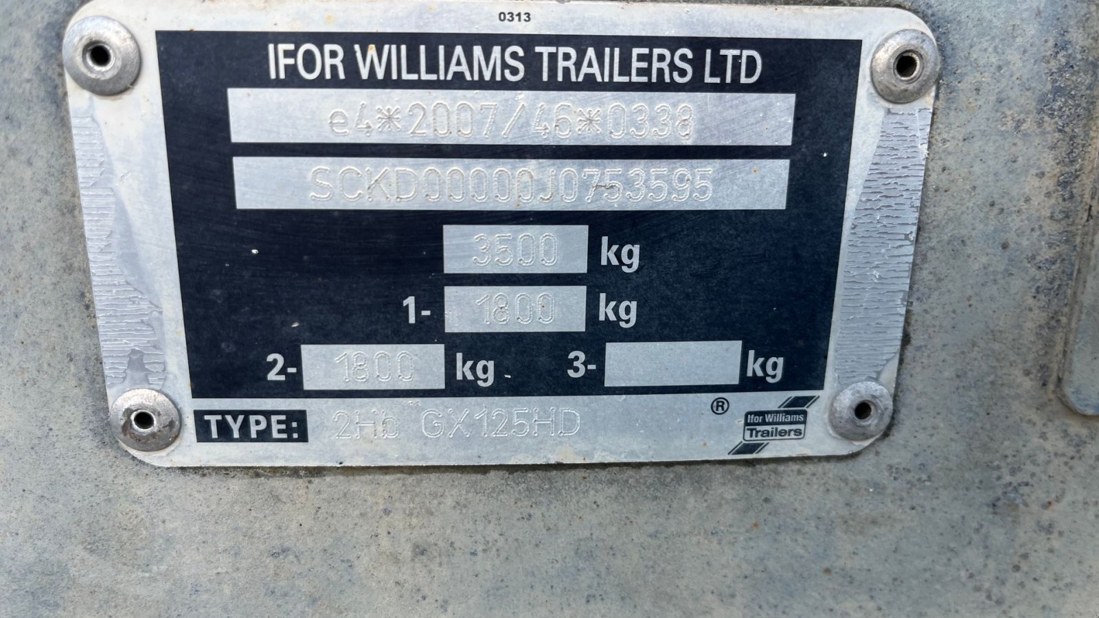 PKW-Anhänger del tipo Ifor Williams gx125 Nysynet maskintrailer, Gebrauchtmaschine In Rønnede (Immagine 3)