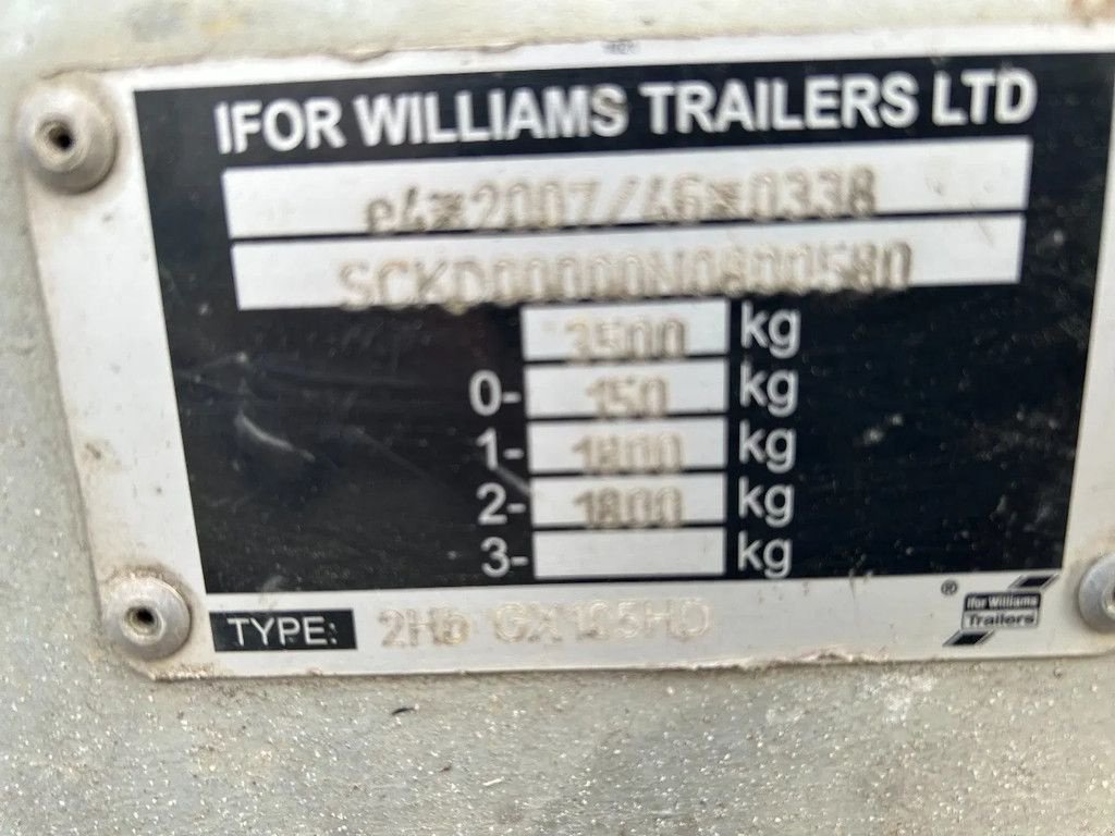 PKW-Anhänger typu Ifor Williams Machine transporter, Gebrauchtmaschine v HA (Obrázek 5)