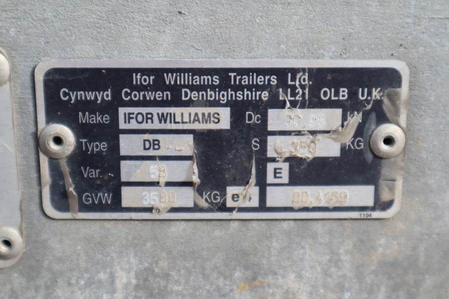 PKW-Anhänger typu Ifor Williams WILLIAM 2HB 2 Axel Trailer, 2.856 kg Capacity, Inc, Gebrauchtmaschine v Groenlo (Obrázek 7)