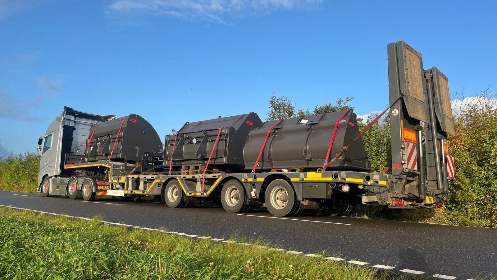 PKW-Anhänger des Typs Kässbohrer Maskintrailer MED UDTRÆK OG HJULBRØNDE!, Gebrauchtmaschine in Nørager (Bild 1)