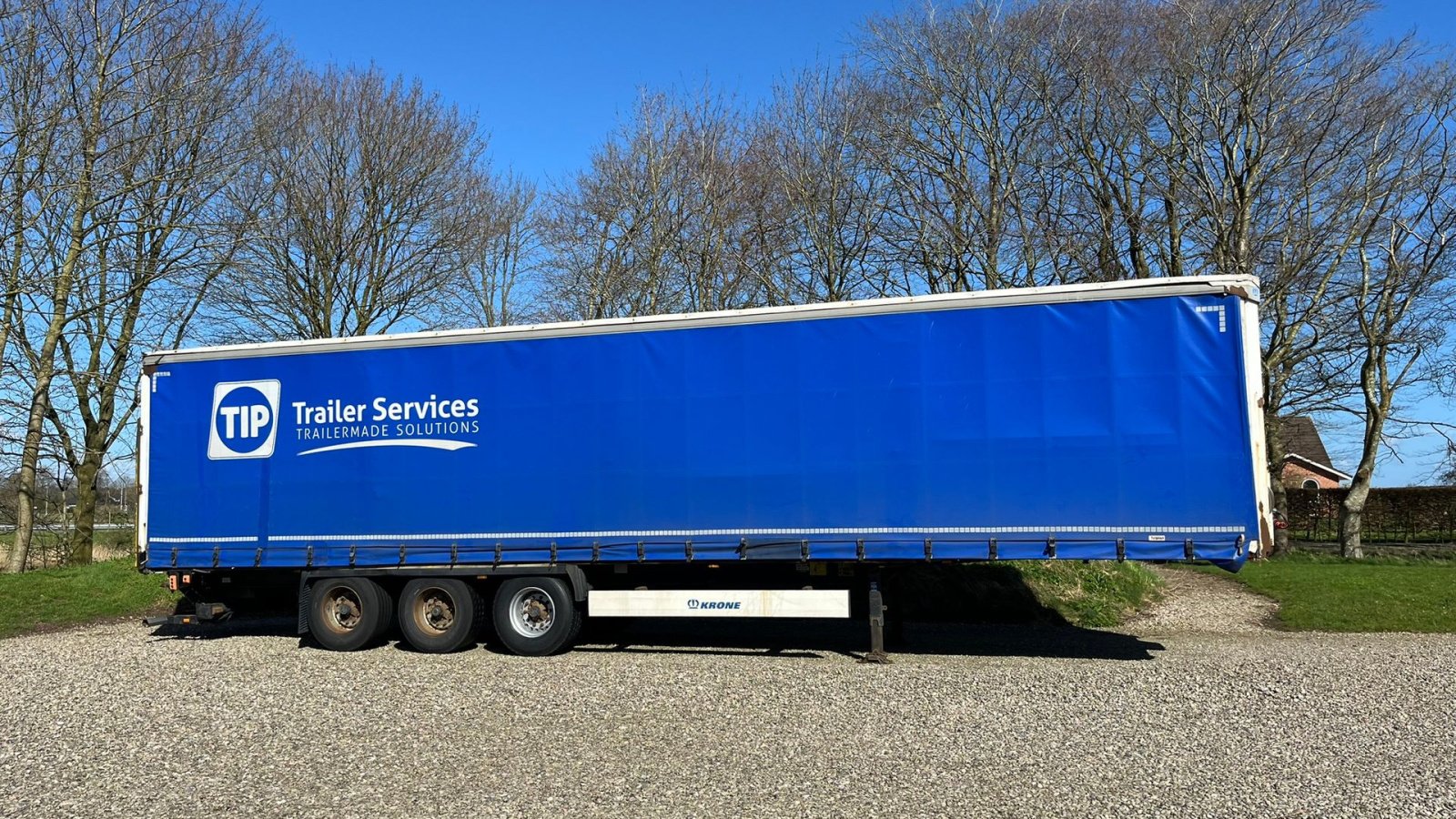 PKW-Anhänger des Typs Krone Sættevogn med lift i bag SDP 27 eLB4-CS med lift i bag. Kan leveres nysynet for lille merepris, Gebrauchtmaschine in Lintrup (Bild 1)