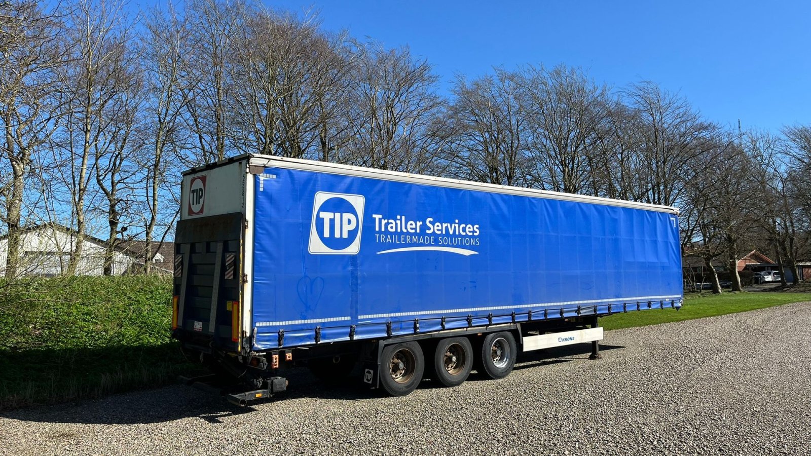 PKW-Anhänger des Typs Krone Sættevogn med lift i bag SDP 27 eLB4-CS med lift i bag. Kan leveres nysynet for lille merepris, Gebrauchtmaschine in Lintrup (Bild 3)