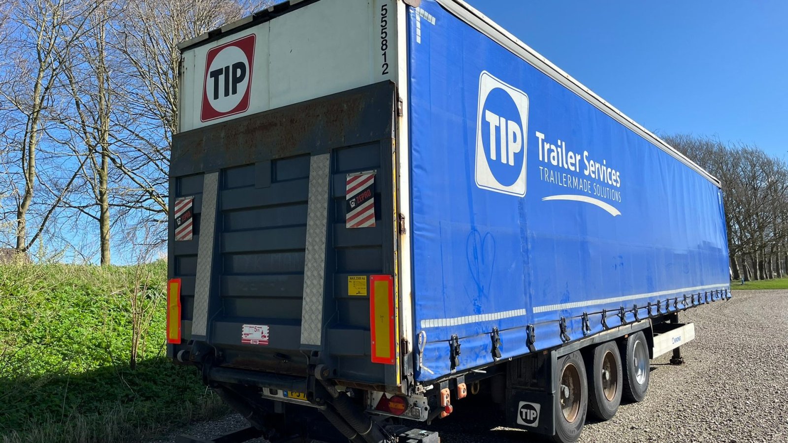 PKW-Anhänger des Typs Krone Sættevogn med lift i bag SDP 27 eLB4-CS med lift i bag. Kan leveres nysynet for lille merepris, Gebrauchtmaschine in Lintrup (Bild 4)