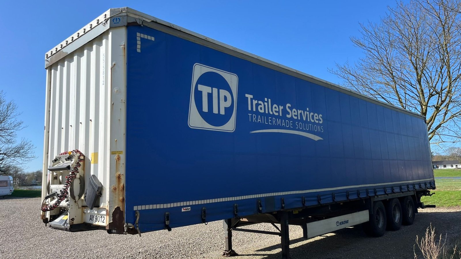 PKW-Anhänger des Typs Krone Sættevogn med lift i bag SDP 27 eLB4-CS med lift i bag. Kan leveres nysynet for lille merepris, Gebrauchtmaschine in Lintrup (Bild 6)