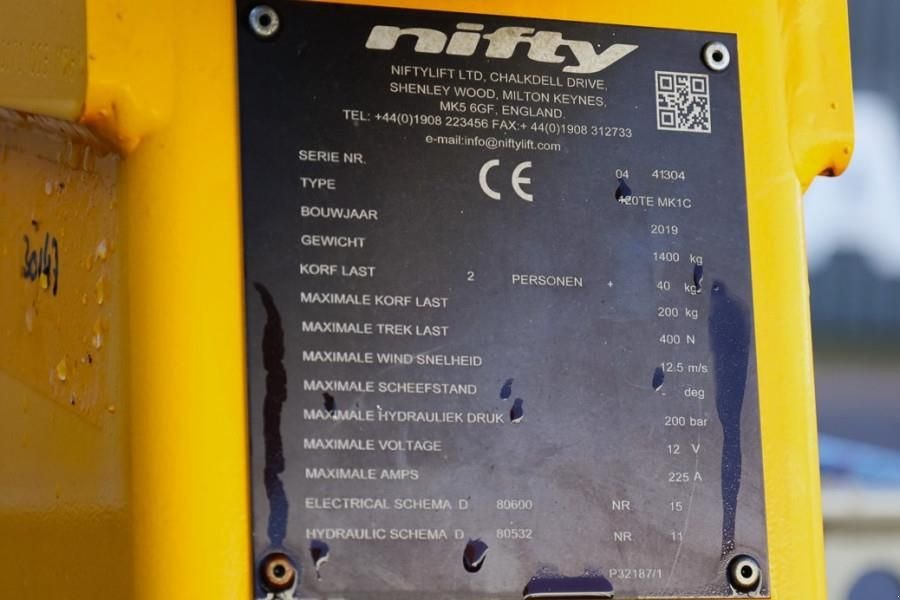 PKW-Anhänger of the type Niftylift 120TE Electric, 12.2m Working Height, 6.1m Reach,, Gebrauchtmaschine in Groenlo (Picture 7)