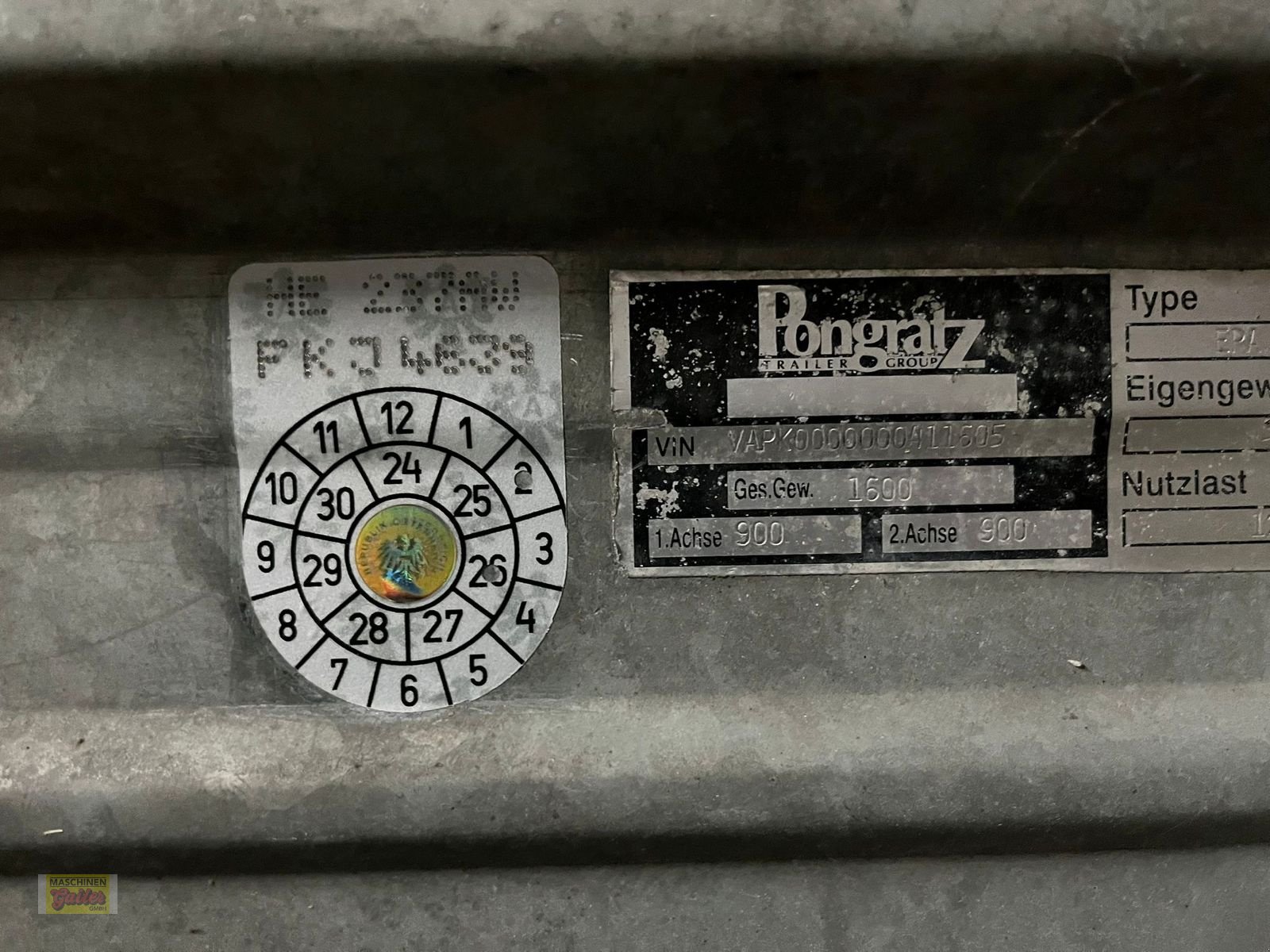 PKW-Anhänger of the type Pongratz EPA 250/12 T-STK Bärenstark, Gebrauchtmaschine in Kötschach (Picture 3)