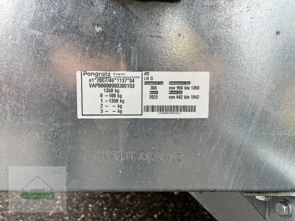 PKW-Anhänger des Typs Pongratz LH 2300/16G, Neumaschine in Wartberg (Bild 7)