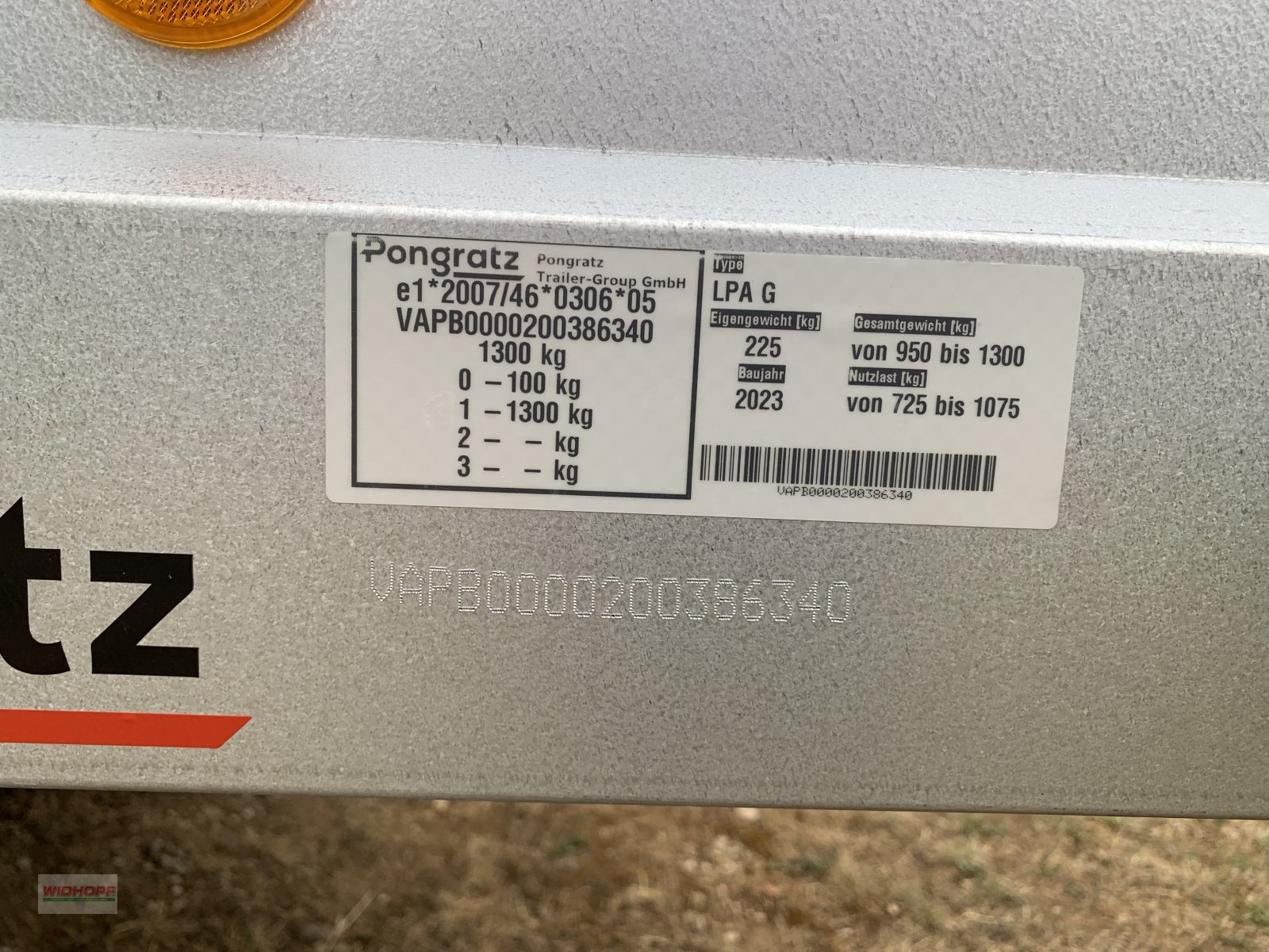 PKW-Anhänger a típus Pongratz LPA230/12G-STK, Neumaschine ekkor: Aschheim (Kép 6)