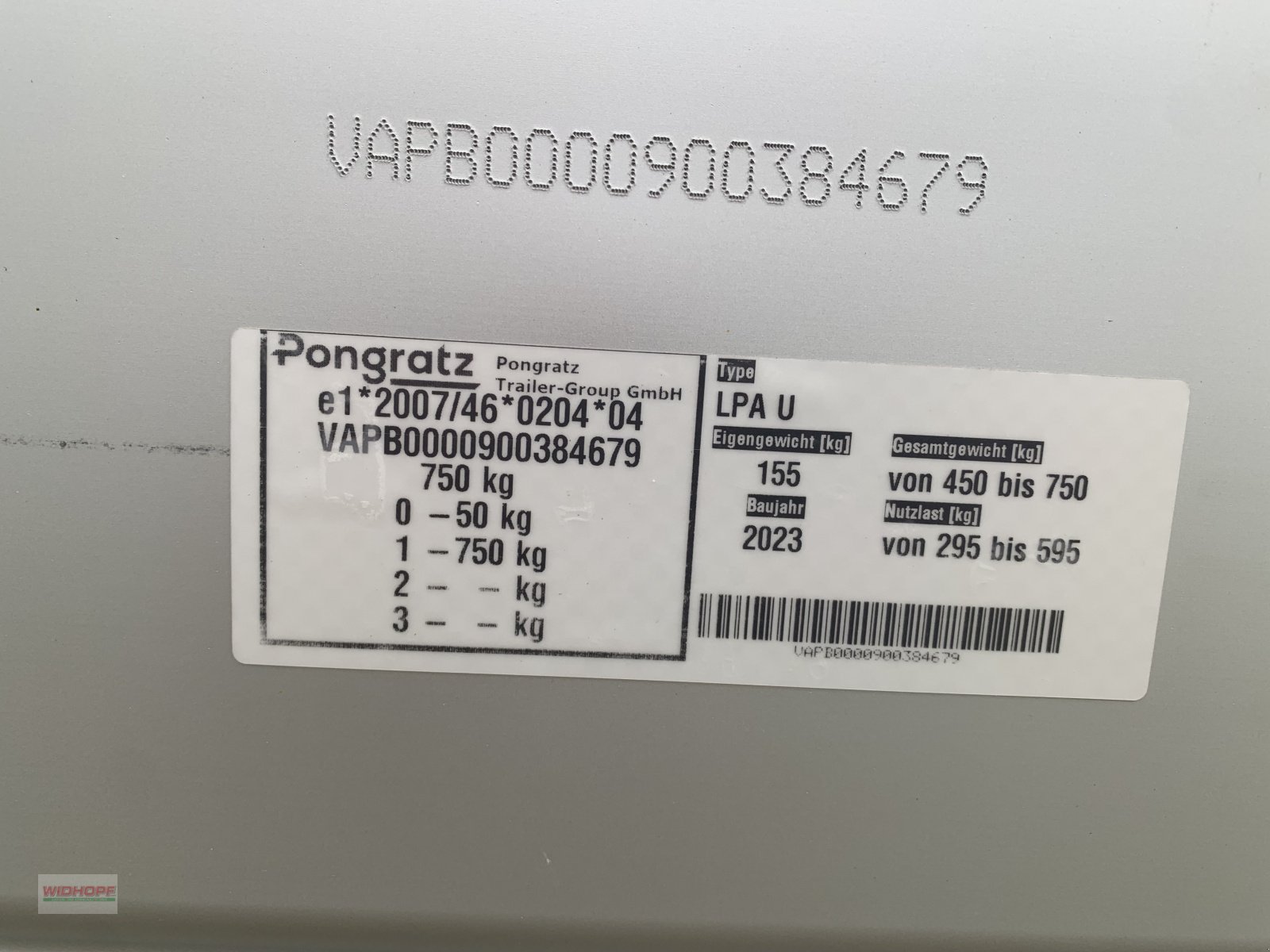 PKW-Anhänger del tipo Pongratz LPA230, Neumaschine en Aschheim (Imagen 7)