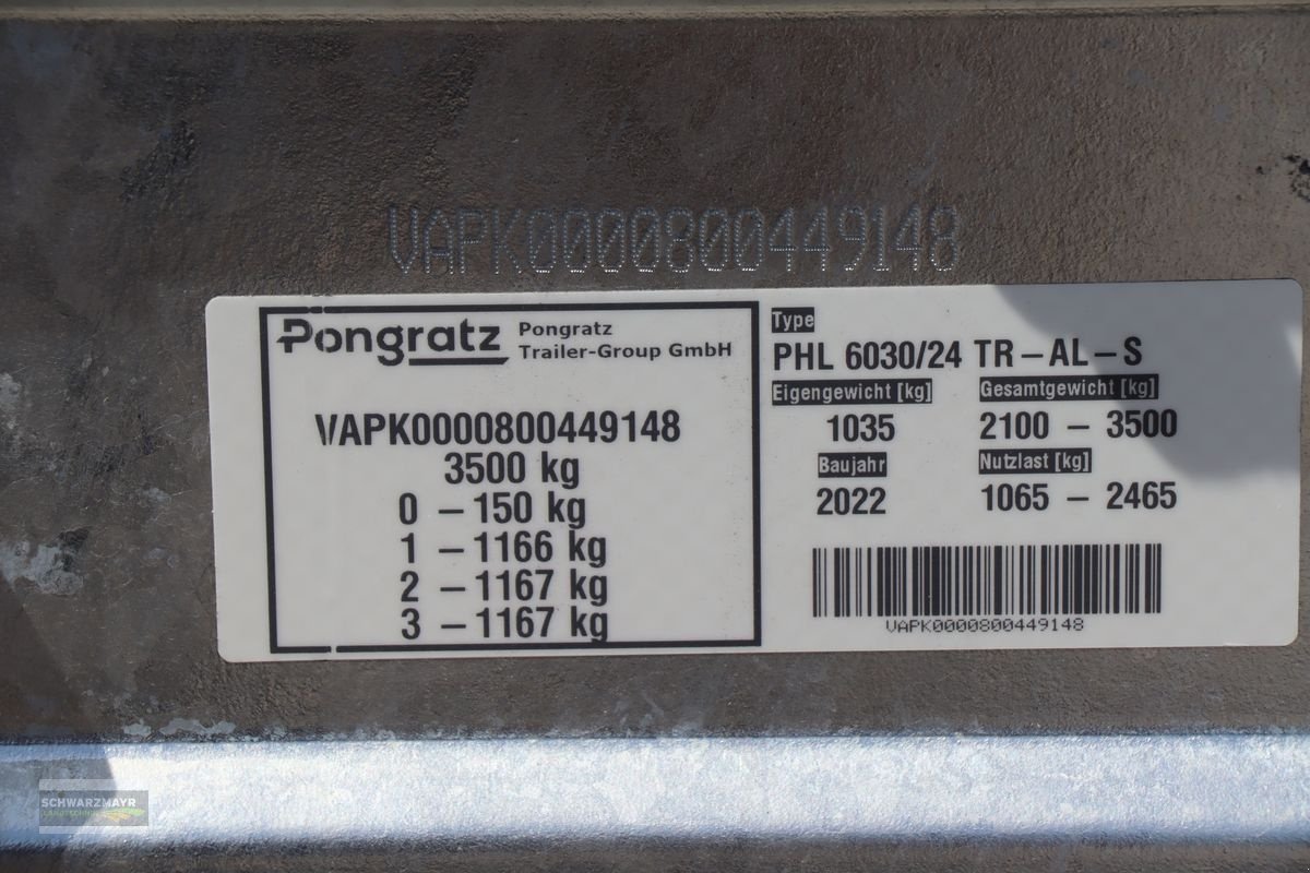 PKW-Anhänger typu Pongratz PHL 6030/24 TR-AL-S, Neumaschine w Gampern (Zdjęcie 12)