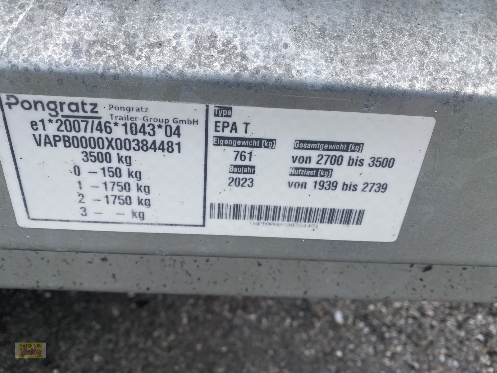 PKW-Anhänger typu Pongratz PMT 300/16T Baumaschinentransporter, Neumaschine v Kötschach (Obrázek 19)