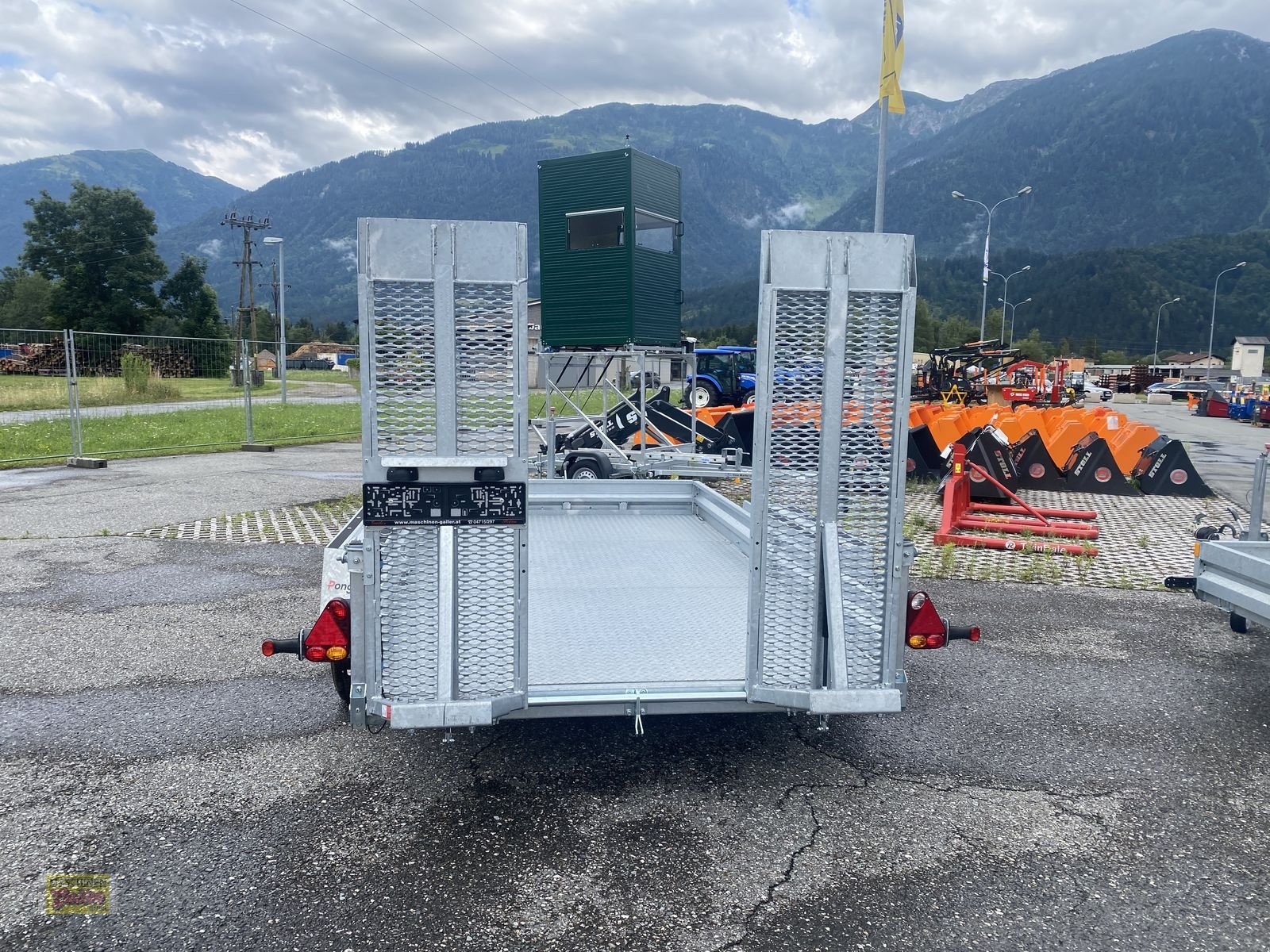 PKW-Anhänger Türe ait Pongratz PMT 360/18T Baumaschinentransporter, Neumaschine içinde Kötschach (resim 7)