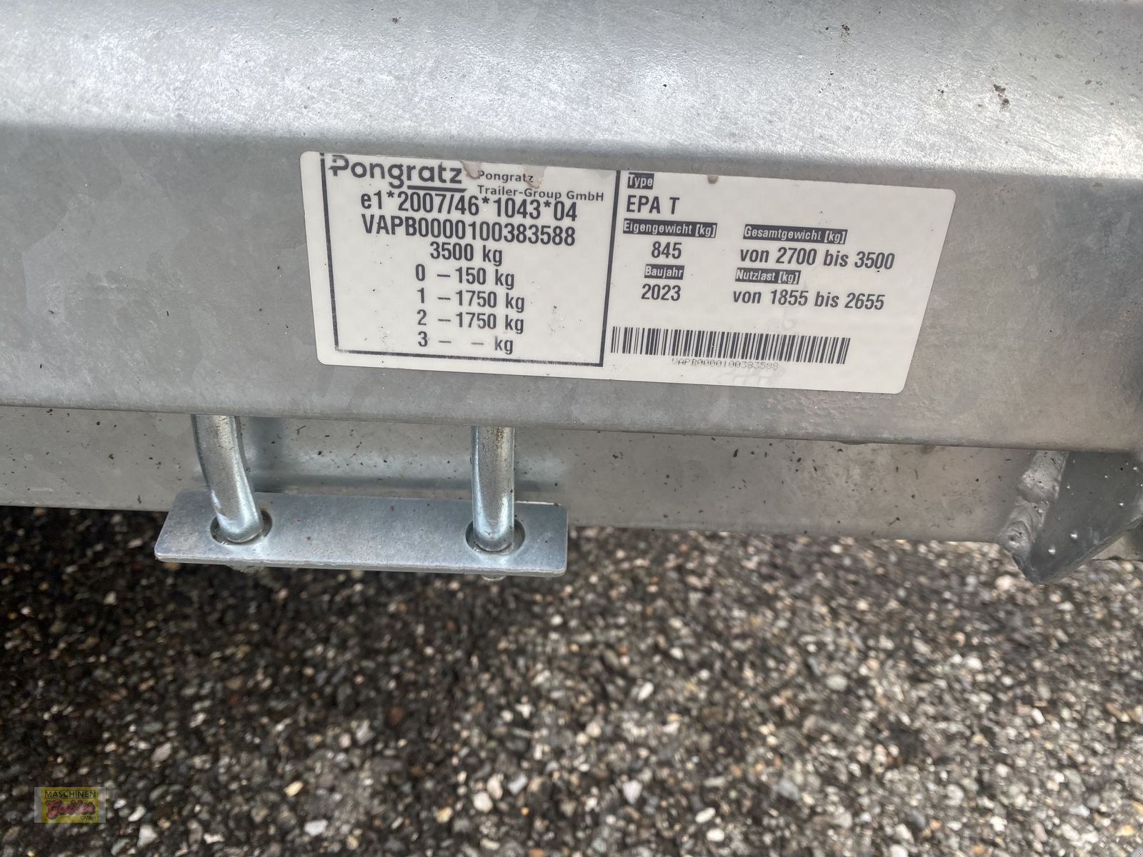 PKW-Anhänger Türe ait Pongratz PMT 360/18T Baumaschinentransporter, Neumaschine içinde Kötschach (resim 15)